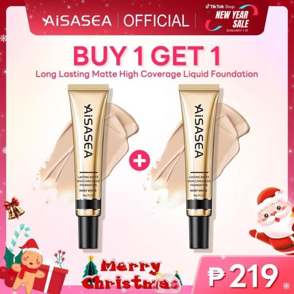 AISASEA Lasting Matte High Concealer Foundation IVORY 30g